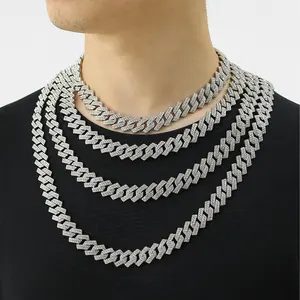 Hot Sale Diamond Cuban Link Chain Golden Supplier Cuban Link Chain For Man