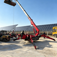 18 Metre Her Türlü Araziye Uygun Örümcek Tipi Eklemli Paletli Bomlu Platform Yeni Çelik Havadan Çalışma Platformu Elektrikli Hidrolik Teleskopik Platform 500kg