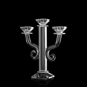 3 Arms Clear Crystal <strong>Candelabra</strong> MH-Z0147 - Product Image 2