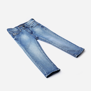 Nuevos Jeans de Mezclilla para Niños, Estilo Moderno y Lujoso, de Alta Calidad, Lavados, Ajustados, Casuales, Transpirables, Ecológicos, de Poliéster/Algodón, Largos - Product Image 4