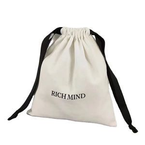 Bolsa de Algodón Ecológica Pequeña de Color Beige para Joyería, con Impresión de Logotipo Personalizado, para Perfume, Cosméticos, Regalos, Bolsa Protectora de Algodón - Product Image 1