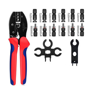 Kit d'outils <span class=keywords><strong>de</strong></span> sertissage professionnel OEM MC4 pour systèmes solaires photovoltaïques, ensemble d'outils électriques, dénudeur <span class=keywords><strong>de</strong></span> fils, kit d'installation - Product Image 3