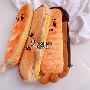 <span class=keywords><strong>Estuche</strong></span> de Lápices Personalizado, <span class=keywords><strong>Estuche</strong></span> de Lápices de Peluche <span class=keywords><strong>con</strong></span> Diseño de Pan Tostado, <span class=keywords><strong>Estuche</strong></span> de Lápices de Gran Capacidad, Artículos de Papelería Kawaii para Niñas - Product Image 4
