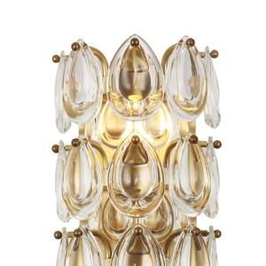 Lámpara de pared de cristal moderna de cobre personalizada para sala de estar, villa, decoración interior del hogar, dormitorio, aplique dorado de lujo. - Product Image 3