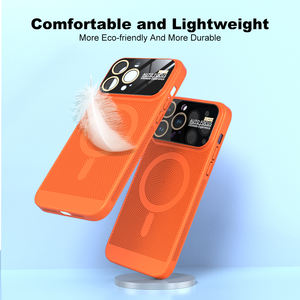 במקרי טלפון ניידים עבור iphone 15 14 13 12 פרו מקסימום מצלמה עדשת הגנת הסלולר כיסוי חום חור קרינת טלפון פגז - Product Image 3