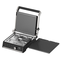 Grill de contact numérique Aifa 4 tranches, détachable, ouverture à 180 degrés, grill électrique pliable, appareil à panini 2000W, grill sain