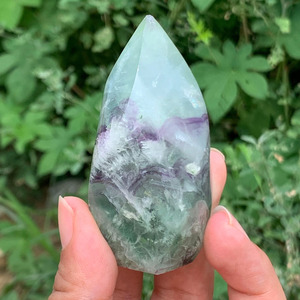 Fluorita Natural en Forma de Llama al por Mayor |   Espécimen Mineral Sólido, Ideal para Decoración del Hogar/Oficina, Regalo Único para Fiestas - Product Image 2