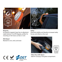 Magnetische Wiederaufladbare Notfall-Autolampe Hilfs-Blitzlicht für Autounfallwarnung mit GPS-Ortung V16