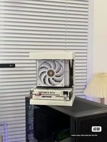 Boîtier ITX compact pour ordinateur de bureau avec vue sur la mer, compatible cartes mères 17x17/17x19, alimentation SFX, personnalisation frontale possible