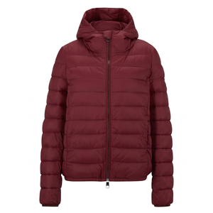 Veste matelassée à capuche à manches longues pour femme, style hiver, fabrication OEM de haute qualité, respirante, en coton confortable - Product Image 1