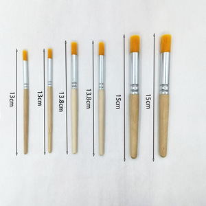 Pennelli per <span class=keywords><strong>Pittura</strong></span> ad Olio Shisanyue a 6 Teste Rotonde in Nylon, Colore Legno Naturale, per Set di <span class=keywords><strong>Pittura</strong></span> Fai-da-Te per Bambini - Product Image 2