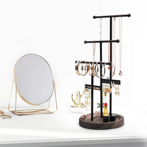 Espositore per Gioielli Nero, Supporto a Forma di <span class=keywords><strong>Albero</strong></span> per Collane, Bracciali, <span class=keywords><strong>Orecchini</strong></span> e Anelli - Product Image 1