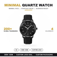 Jam Tangan Kulit Pria SKMEl 2034 Custom Grosir, Jam Tangan Olahraga Tahan Air, Arloji, Set Hadiah Jam Tangan untuk Pria