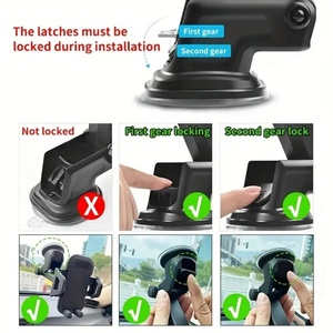 Soporte para Teléfono Móvil 3 en 1, Nuevo, Rotación de 360 Grados, Soporte para Coche, Brazo para Parabrisas, Soporte para Teléfono Móvil con Ventosa para Coche - Product Image 6