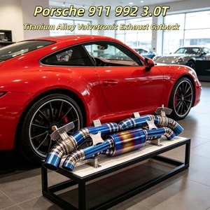 Échappement Catback Valvetronic en Alliage de Titane Personnalisé pour <span class=keywords><strong>Porsche</strong></span> <span class=keywords><strong>911</strong></span> 992 3.0T 2019-2023 – Amélioration de Puissance du Silencieux et du Tuyau d'Échappement - Product Image 1