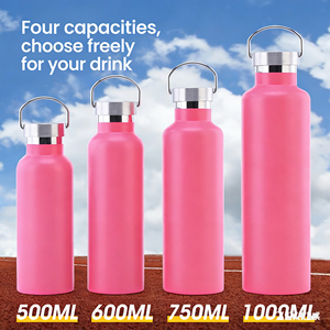 Botella de Agua de Acero Inoxidable 304 de Boca Ancha, Aislada, Estilo Americano, para Deportes, Actividades al Aire Libre, Ciclismo y Senderismo - Product Image 4