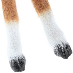 Simulation Faux Fur Animal Model <strong>Toy</strong> Handicraft <strong>Life</strong> <strong>Size</strong> Christmas Outdoor Home Decoration Light Brown <strong>Horse</strong> - Product Image 3