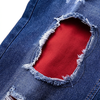 Jeans pour hommes de style urbain, imprimés par un designer personnel, noir et blanc, pour club de nuit, style punk, coupe skinny, hip-hop