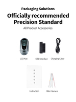 Sistema de Arranque Remoto Inteligente CARQSENG de Alta Calidad con Pantalla LCD y Control de Encendido para Todos los Autos, Entrada sin Llave