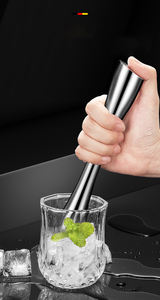 Syh227 304 Acero inoxidable triturado helado mezcla palo Herramienta de mezcla Muddler limón martillo Smashing Stick Bar martillo de hielo - Product Image 4