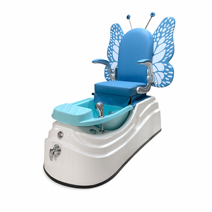5-Piece Kids Spa Salon Furniture Set Cute Animal Shampoo Bed Vintage <b>Car</b> Barber Chair Butterfly Pedicure Manicure <b>Table</b> Loveseat - Product Image 2