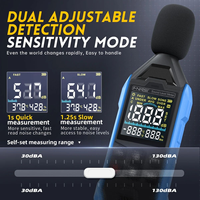 FNIRSI FDM01 Sonomètre numérique, mesureur de niveau sonore, sonomètre portable, mesureur de dB, instrument de mesure audio 30~130dB