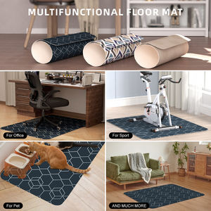 Tapis de chaise de bureau en PVC durable de haute qualité, lavable, protecteur transparent pour sols en bois dur, usage domestique - Product Image 5