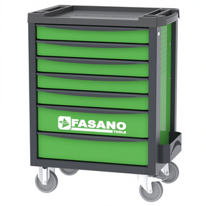 Fasano <b>Tools</b> 7 Drawer <b>Tool</b> <b>Cart</b> Green Rolling Storage Organizer <b>for</b> Auto Repair - Product Image 2