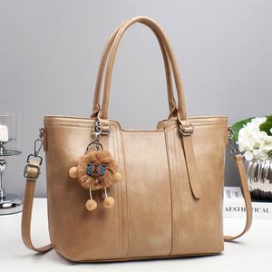 Bolsos Tote de Cuero Color Marrón Retro, Bolso de Mano de PU de Gran Capacidad para Mujer - Product Image 6