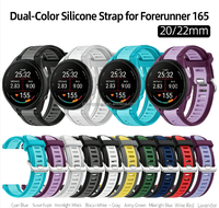 Bracelet de montre en silicone bicolore pour Garmin Forerunner 165, bracelet de poignet à libération rapide, bracelet de montre sport en silicone