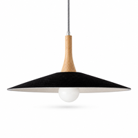 Lustre suspendu de luxe de taille moyenne en feutre PET gris avec LED blanc chaud (3500K), Ra90, AC 85-265V, pour la maison et le bureau, garantie 5 ans