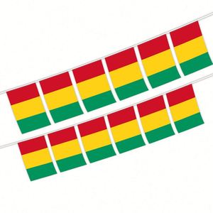 Banderines de Guinea de 5.5x8 Pulgadas al por Mayor, Impresión Digital, Material de Poliéster para Decoración Interior y Exterior (20 Piezas/Juego) - Product Image 1