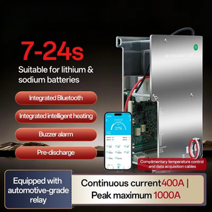 รีเลย์แบบรวมกระแสสูง 200A 400A ระบบจัดการแบตเตอรี่อัจฉริยะ BT Smart BMS LiFePO4 Li-ion 7S-24S สำหรับยานยนต์สี่ล้อ - Product Image 2