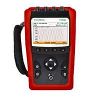 Analyseur de compteur d'énergie triphasé portable YC580 3P4W 3P3W RJ45 Ethernet Modbus TCP classe harmonique de courant de tension portable 2.0