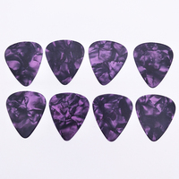 Vente chaude Violet Perle Guitare Médiators Plectre Pearloid Violet Guitare Plectre Médiateur 0.46/0.71/0.96/1.2/1.5mm