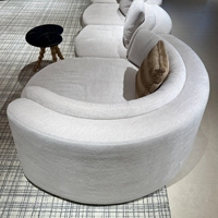 Canapé modulaire antique en tissu chenille, design personnalisable de forme spéciale, vente en gros disponible