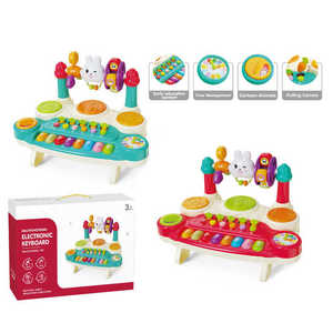 Teclado electrónico para niños, juguete multifunción, tambor de Piano, juego de instrumentos musicales para bebé, juguete - Product Image 2