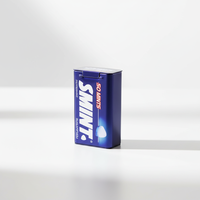 Boîte de bidon de menthe de sucrerie en métal de rectangle articulée, boîte de bidon de menthe