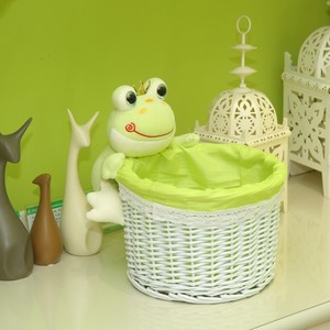 Factory Direct Wholesale 3 Piece Set Wicker Laundry Baskets Willow Storage Basket with <strong>Teddy</strong> <strong>Bear</strong> Decoration - Product Image 5