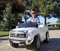 Lisanslı Toyota Tundra Ride-On kamyon araba, 12V akülü elektrikli 4 tekerlekler çocuk oyuncak w/uzaktan kumanda, ayak pedalı, müzik