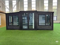 Maison conteneur extensible 20ft 30ft 40ft 2 chambres Villa préfabriquée extensible avec certification CE