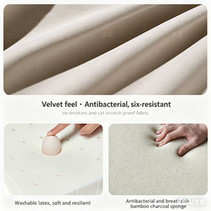 Sofá con diseño de teclas de piano, tela antiarañazos para gatos, sofá <span class=keywords><strong>estrecho</strong></span> de patas altas, sofá pequeño de doble tela para apartamentos pequeños - Product Image 4