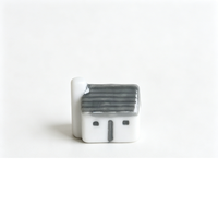 Miniature maison en céramique, style nordique blanc et gris, petite décoration de chalet, micro-paysage, ornement de bureau, décorations pour la maison