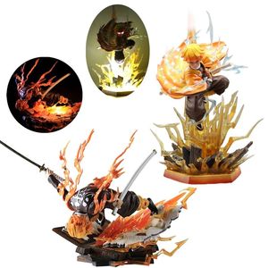 Figura in PVC di Agatsuma Zenitsu da <span class=keywords><strong>Demon</strong></span> <span class=keywords><strong>Slayer</strong></span>: <span class=keywords><strong>Kimetsu</strong></span> <span class=keywords><strong>No</strong></span> <span class=keywords><strong>Yaiba</strong></span>, 35 cm, con Illuminazione - Product Image 1