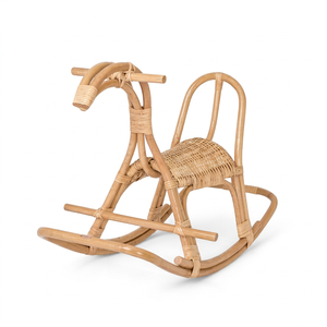 Baby <b>Nursery</b> <b>Rocking</b> <b>Chair</b> Natural Rattan Handcrafted Craftsman Design for Gentle Movement Bedroom & Living Room From Vietnam - Product Image 1