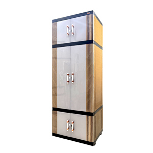 Perchero multifuncional Jumbo Pro en elegante plástico color crema y marrón ofrece soluciones portátiles para guardarropa que combinan durabilidad. - Product Image 6