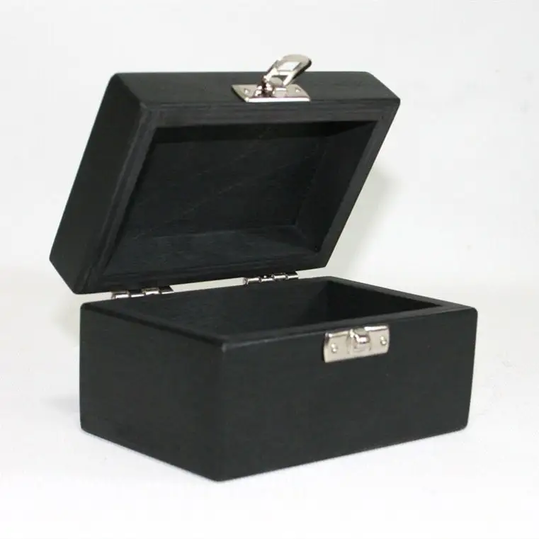 Petite boîte en bois de couleur personnalisée pour emballage de cadeau de boîte de montre de bijoux