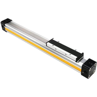 Vérin pneumatique sans tige OSP P16 P25 P32 à double effet, articulation mécanique standard, fileté, en aluminium, avec roulement central