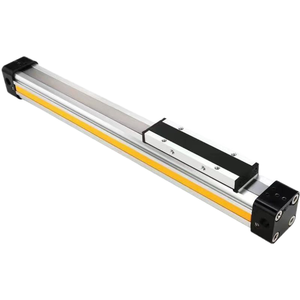 <span class=keywords><strong>Vérin</strong></span> pneumatique sans tige OSP P16 P25 P32 à double effet, articulation mécanique standard, fileté, en aluminium, avec roulement central - Product Image 1