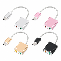 Adaptateur audio USB C vers 3,5 mm avec prise casque et microphone pour smartphone et ordinateur portable de type C